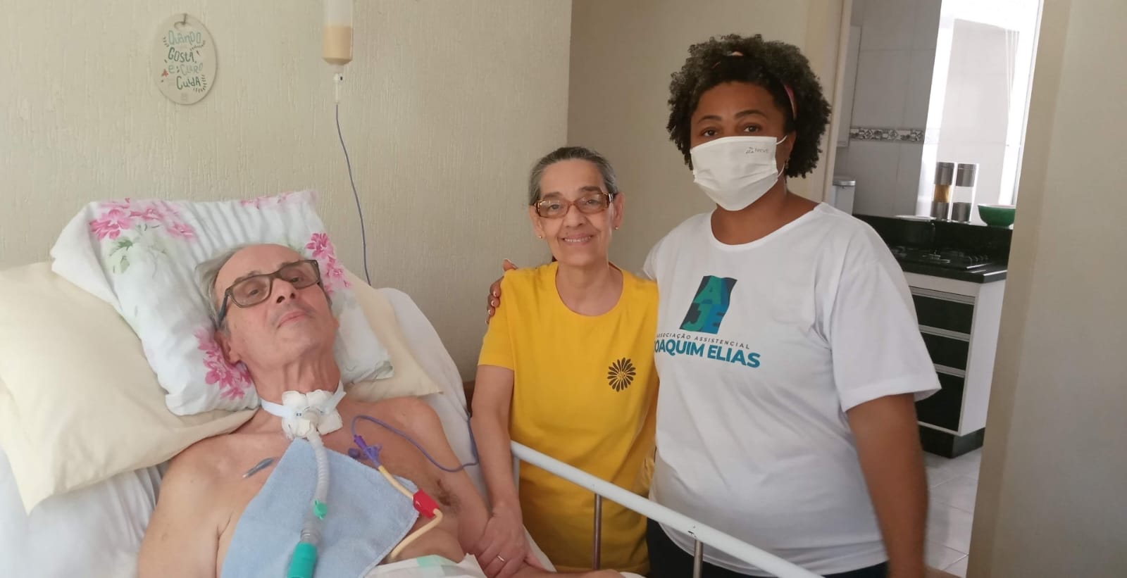 Momento feliz na associação
